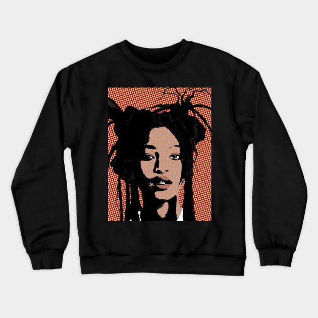 willow smith style pop art Crewneck Sweatshirt by soundofpopart